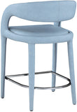 Sylvester Contemporary Counter Height Stool with Rounded Back for Modern Dining Spaces and Comfort