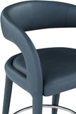 Sylvester Contemporary Counter Height Stool with Rounded Back for Modern Dining Spaces and Comfort