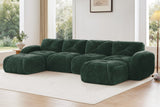 MYLO 140" 4-Seater Sofa with 2 Ottomans