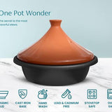 Kook Moroccan Cast Iron Tagine 3.3 Qt Blue