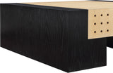 Mondrian Black Coffee Table - Stylish Art Deco Centerpiece with Durable Ash Wood Veneer Finish