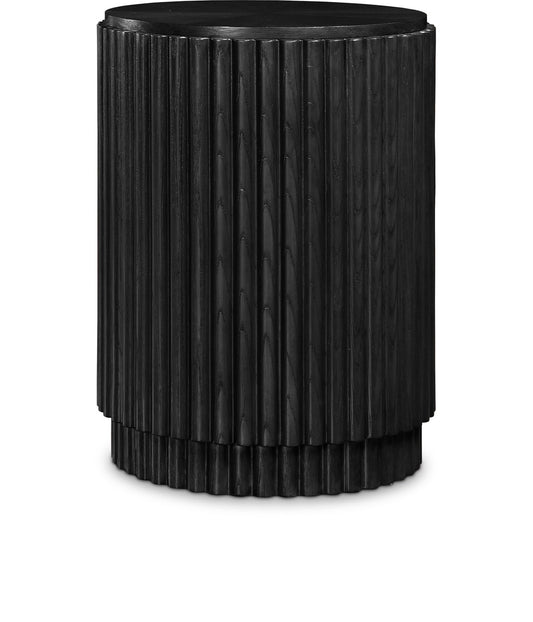 Ronin End Table - Elegant Mid-Century Modern Design with Fluted Detailing for Living Room Charm