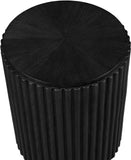 Ronin End Table - Elegant Mid-Century Modern Design with Fluted Detailing for Living Room Charm