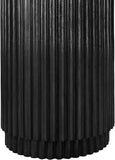 Ronin End Table - Elegant Mid-Century Modern Design with Fluted Detailing for Living Room Charm