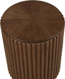 Ronin End Table - Elegant Mid-Century Modern Design with Fluted Detailing for Living Room Charm