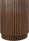 Ronin End Table - Elegant Mid-Century Modern Design with Fluted Detailing for Living Room Charm