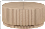 Ronin Coffee Table - Elegant Mid-Century Design with Unique Fluted Wood for Stylish Living Spaces