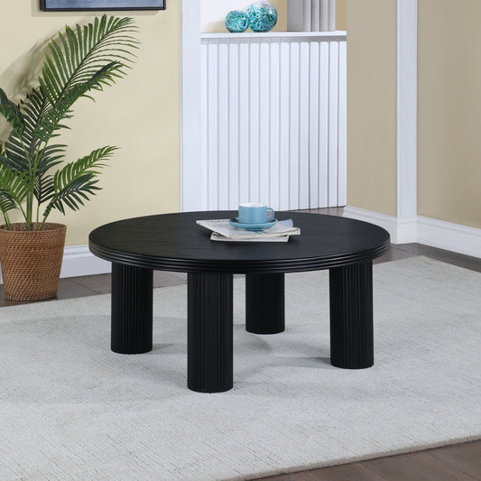 Hayden Coffee Table - Timeless Mid-Century Modern Design with Fluted Wood Texture for Your Home