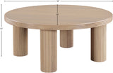Hayden Coffee Table - Timeless Mid-Century Modern Design with Fluted Wood Texture for Your Home