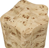 Zaire End Table - Art Deco Elegance with Unique Wood Grain, Perfect for Modern Living Spaces