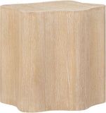 Zaire End Table - Art Deco Elegance with Unique Wood Grain, Perfect for Modern Living Spaces