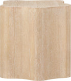 Zaire End Table - Art Deco Elegance with Unique Wood Grain, Perfect for Modern Living Spaces