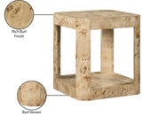 Reeves End Table - Stylish Art Deco Design with Sturdy Oak Veneer, Perfect for Modern Living Spaces