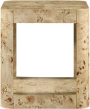 Reeves End Table - Stylish Art Deco Design with Sturdy Oak Veneer, Perfect for Modern Living Spaces