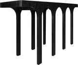 Westfield Console Table - Elegant Art Deco Design in Rich Black Oak Finish, Perfect for Any Space