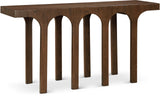 Westfield Console Table - Elegant Art Deco Design in Rich Black Oak Finish, Perfect for Any Space
