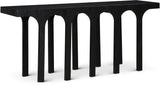 Westfield Console Table - Elegant Art Deco Design in Rich Black Oak Finish, Perfect for Any Space
