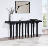 Westfield Console Table - Elegant Art Deco Design in Rich Black Oak Finish, Perfect for Any Space