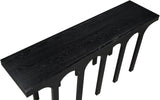 Westfield Console Table - Elegant Art Deco Design in Rich Black Oak Finish, Perfect for Any Space