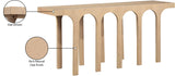 Westfield Console Table - Elegant Art Deco Design in Rich Black Oak Finish, Perfect for Any Space