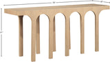Westfield Console Table - Elegant Art Deco Design in Rich Black Oak Finish, Perfect for Any Space