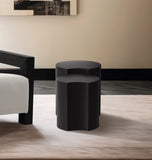 Dimple Black End Table - Stylish Modular Iron Design for Modern Living Rooms and Contemporary Spaces