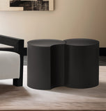 Dimple Black End Table - Stylish Modular Iron Design for Modern Living Rooms and Contemporary Spaces