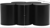 Dimple Coffee Table - Stylish Modular Design in Matte Black Iron for Contemporary Living Spaces