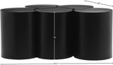 Dimple Coffee Table - Stylish Modular Design in Matte Black Iron for Contemporary Living Spaces