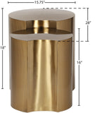 Dimple End Table - Contemporary Brushed Iron Design for Modern Spaces, Versatile & Stylish Accent Piece
