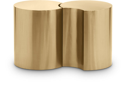Dimple End Table - Contemporary Brushed Iron Design Perfect for Modern Living Spaces and Decor