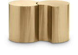 Dimple End Table - Elegant Brushed Iron Design for Modern Living Spaces, Modular Style & Versatile Use