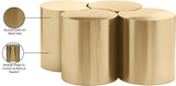 Dimple Coffee Table - Elegant Brushed Metal Design for Contemporary Living Spaces, Modular & Stylish