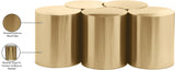 Dimple Coffee Table - Stylish Brushed Iron Design with Modular Shape for Modern Living Spaces