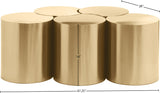Dimple Coffee Table - Stylish Brushed Iron Design with Modular Shape for Modern Living Spaces