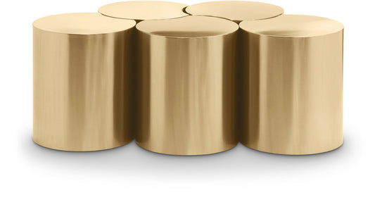 Dimple Coffee Table - Stylish Brushed Iron Design with Modular Shape for Modern Living Spaces
