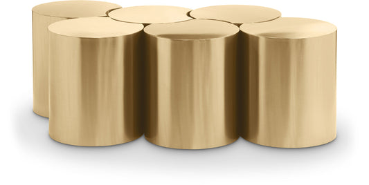 Dimple Coffee Table – Contemporary Brushed Iron Design for Stylish Living Spaces and Modular Use