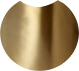 Dimple Gold End Table - Chic Brushed Metal Design for Contemporary Living Spaces and Modular Use
