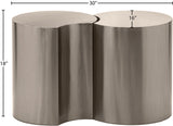 Dimple End Table - Contemporary Brushed Iron Design Perfect for Modern Living Spaces and Decor
