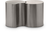 Dimple End Table - Contemporary Brushed Iron Design Perfect for Modern Living Spaces and Decor