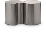 Dimple End Table - Elegant Brushed Iron Design for Modern Living Spaces, Modular Style & Versatile Use