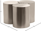 Dimple Coffee Table - Contemporary Brushed Iron Design for Modern Living Spaces and Stylish Decor