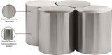 Dimple Coffee Table - Elegant Brushed Metal Design for Contemporary Living Spaces, Modular & Stylish