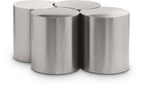 Dimple Coffee Table - Elegant Brushed Metal Design for Contemporary Living Spaces, Modular & Stylish