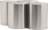 Dimple Coffee Table - Elegant Brushed Metal Design for Contemporary Living Spaces, Modular & Stylish