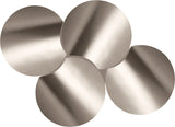 Dimple Coffee Table - Contemporary Brushed Iron Design with Modular Shape for Stylish Living Spaces