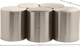 Dimple Coffee Table - Stylish Brushed Iron Design with Modular Shape for Modern Living Spaces