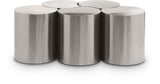 Dimple Coffee Table - Stylish Brushed Iron Design for Contemporary Living Spaces and Modular Use