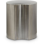 Dimple End Table - Stylish Brushed Iron Design for Contemporary Living Spaces and Modular Use