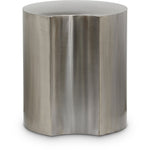 Dimple Contemporary End Table - Stylish Brushed Iron Design for Modern Living Spaces and Décor